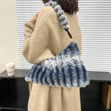 Faux Fur Women's Handbag Large Capacity Shoulder Bag