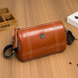 High Oil Wax Leather Women Shoulder Messenger Bags
