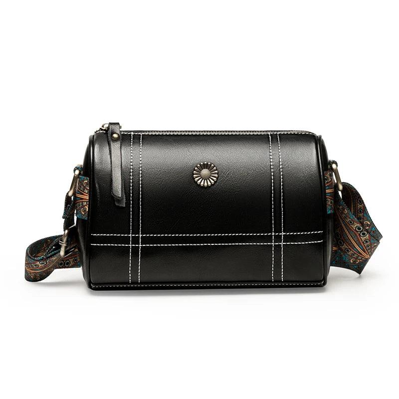 High Oil Wax Leather Women Shoulder Messenger Bags