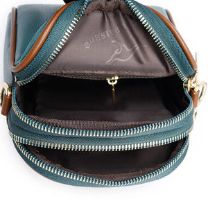 Leather Crossbody Bag for Women Panelled Shoulder Bag