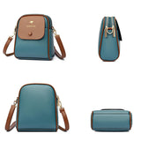Leather Crossbody Bag for Women Panelled Shoulder Bag