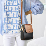 Leather Crossbody Bag for Women Panelled Shoulder Bag