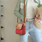 Leather Crossbody Bag for Women Panelled Shoulder Bag
