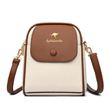 Leather Crossbody Bag for Women Panelled Shoulder Bag