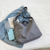 Female Minimalist Canvas Work Laptop Shoulder Bag