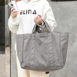 Large Capacity Canvas Tote Shoulder Bag for Women and Men
