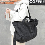 Large Capacity Canvas Tote Shoulder Bag for Women and Men
