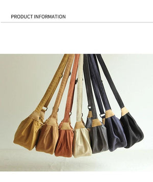 Canvas Dumpling Bag Women's Shoulder Bag Messenger Bag