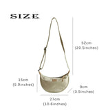 Canvas Dumpling Bag Women's Shoulder Bag Messenger Bag