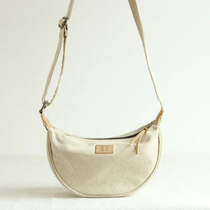 Canvas Dumpling Bag Women's Shoulder Bag Messenger Bag