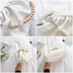 Pleated Women's Shoulder Bag Crossbody Chain Handbag