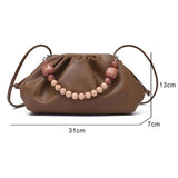 Pleated Women's Shoulder Bag Crossbody Chain Handbag