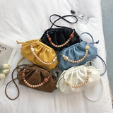 Pleated Women's Shoulder Bag Crossbody Chain Handbag
