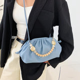 Pleated Women's Shoulder Bag Crossbody Chain Handbag