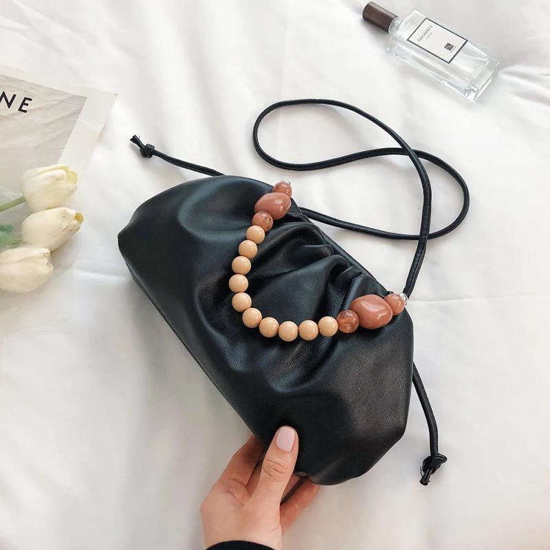 Pleated Women's Shoulder Bag Crossbody Chain Handbag