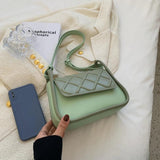 Women's PU Leather Crossbody Bag Square Shoulder Bag Yellow Khaki