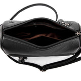 High Capacity Cowhide Leather Women Shoulder Bag