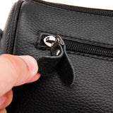 High Capacity Cowhide Leather Women Shoulder Bag
