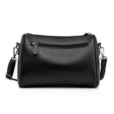 High Capacity Cowhide Leather Women Shoulder Bag