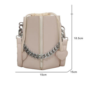 Women's PU Leather Messenger Bag Square Bag