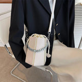 Women's PU Leather Messenger Bag Square Bag