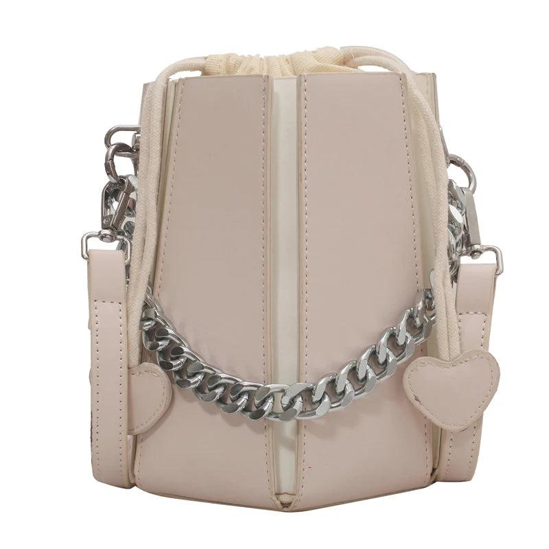 Women's PU Leather Messenger Bag Square Bag