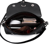 High Capacity Cowhide Leather Crossbody Bag for Women