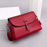 High Capacity Cowhide Leather Crossbody Bag for Women