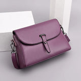 High Capacity Cowhide Leather Crossbody Bag for Women