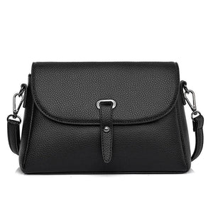 High Capacity Cowhide Leather Crossbody Bag for Women