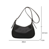 Women's PU Leather Shoulder Bag Large Messenger Beige