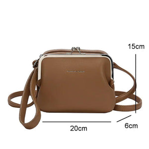 Multi-Layer Messenger Bag Female Clutch Bag PU Shoulder Crossbody Bags