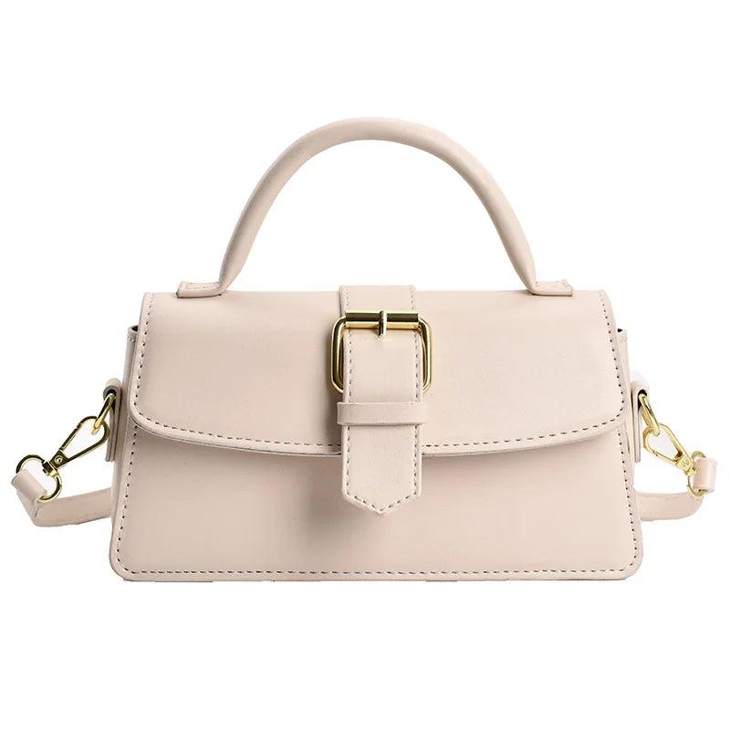 Women's PU Leather Messenger Bag Green Khaki