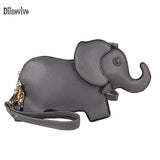 Elephant Crossbody Bag Women Shoulder PU Leather Cluthes Phone Cartoon Animal