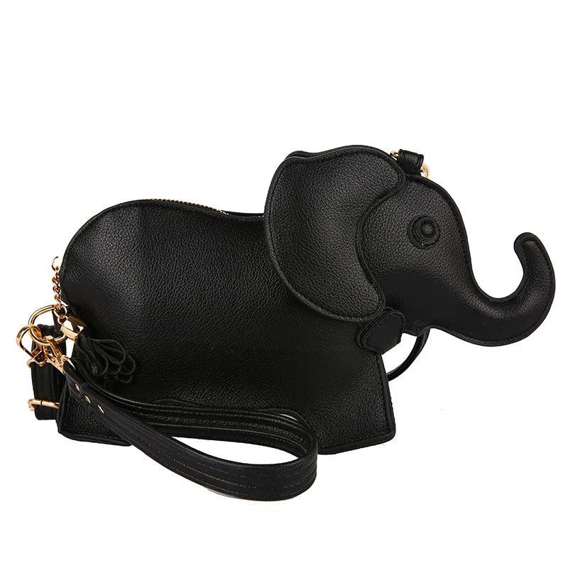 Elephant Crossbody Bag Women Shoulder PU Leather Cluthes Phone Cartoon Animal