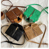Winter Women Crossbody Bag Plush Collar Shoulder Bag Funny Suit Clothes Shape