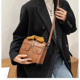 Winter Women Crossbody Bag Plush Collar Shoulder Bag Funny Suit Clothes Shape