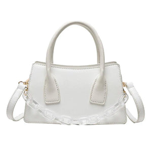 Purple PU Leather Female Shoulder Bag Messenger Solid