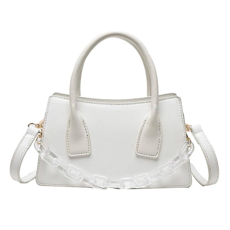 Purple PU Leather Female Shoulder Bag Messenger Solid