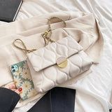 Women's PU Leather Messenger Bag with Adjustable Strap