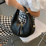 Retro Crescent Half Moon Women Bag Women Handbag Versatile Shoulder Bag