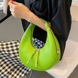 Retro Crescent Half Moon Women Bag Women Handbag Versatile Shoulder Bag