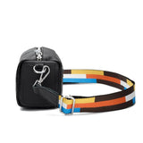 Colorful Crossbody Bag with Wide Strap Soft PU Leather