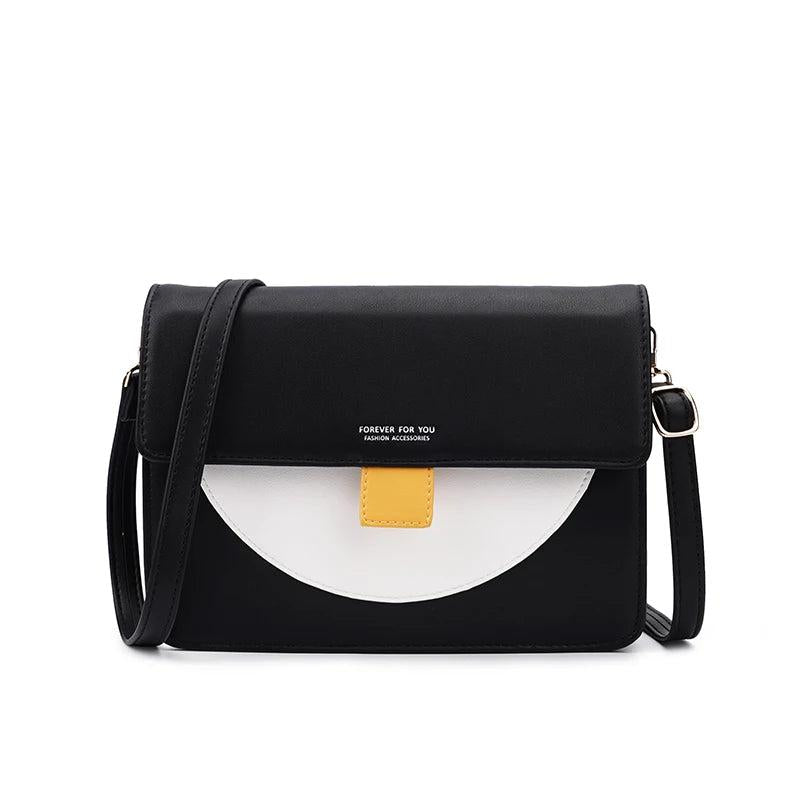 Panelled Leather Women's Small Crossbody Bag