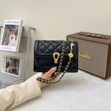 Women Shoulder Bag Chain Flap Quilted Embroidery Handbags Messenger Bag