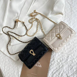 Women Shoulder Bag Chain Flap Quilted Embroidery Handbags Messenger Bag