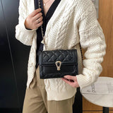 Women Shoulder Bag Chain Flap Quilted Embroidery Handbags Messenger Bag