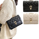 Women Shoulder Bag Chain Flap Quilted Embroidery Handbags Messenger Bag