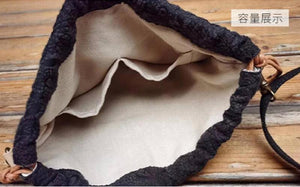 Vintage Cotton Linen Mini Phone Sling Bag