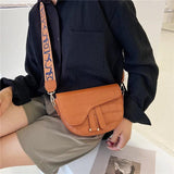 Ladies Broadband Retro Saddle Bag Small Girl Shoulder Bag